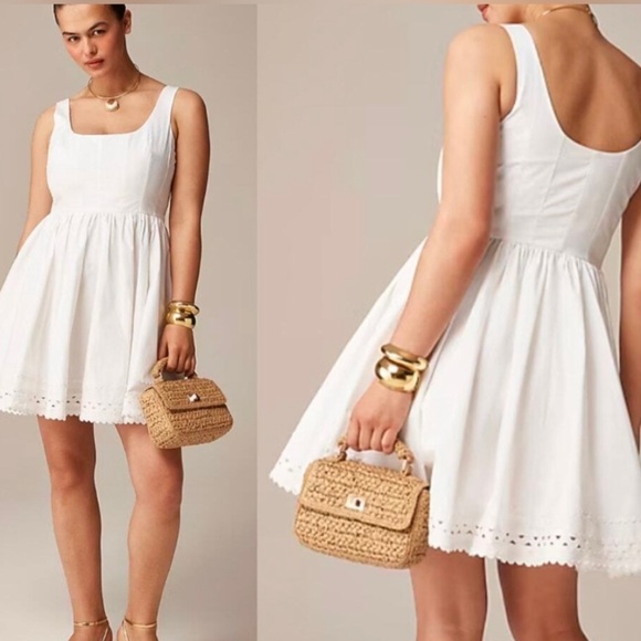 J. Crew White Sleeveless Dress size 10